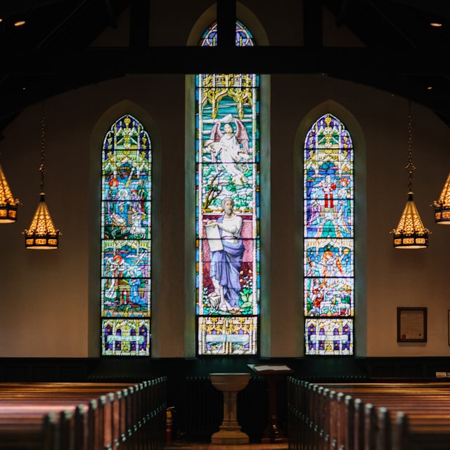 Church sanctuary interior