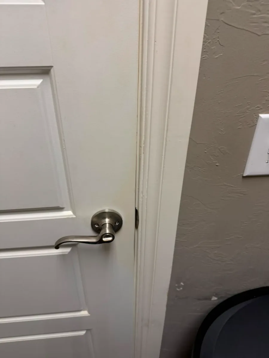 After — office door and frame cleaned