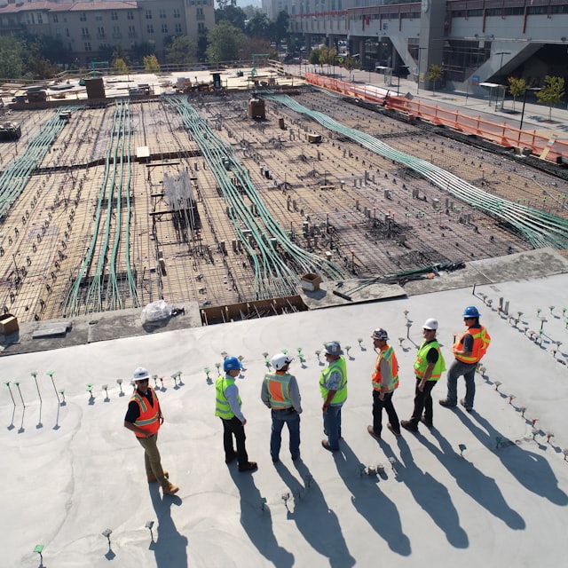 Construction site in progress